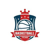 baloncesto logo diseño vector ilustración
