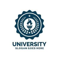 University logo design vector illustration