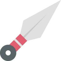 kunai icono vector imagen. adecuado para móvil aplicaciones, web aplicaciones y impresión medios de comunicación.