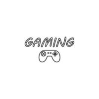 gaming logo vector icon illustration