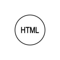 HTML vector icon illustration