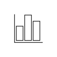 Graph vector icon illustration