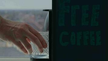 details beverage pouring into cup video
