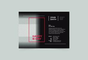 Art Director greeting card template. A clean, modern, and high-quality design business card vector design. Editable and customize template business card