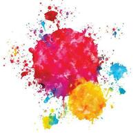Vibrant Colorful Paint Splashes Vector Background