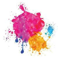 Vibrant Colorful Paint Splashes Vector Background