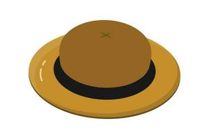 hombres sombrero icono vector