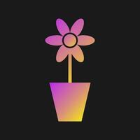 Flower Pot Vector Icon