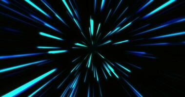 Abstract background of neon flying light speed lines, high speed animation of light lines, movement of glowing rays, sci futuristic, seamless loop, 4K video