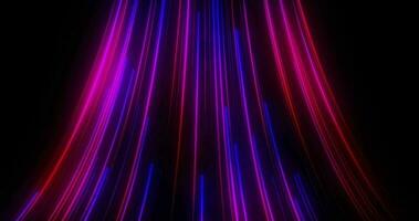 Abstract neon digital data stream, bright particles and lines glow moving and falling down, Seamless loop video