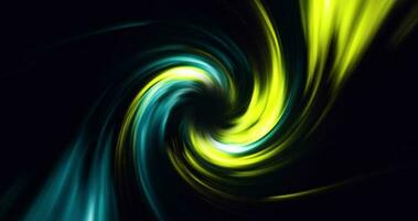 Swirling background, twirl bright abstract background, yellow and blue, tunnel, 3d animation in 4K video