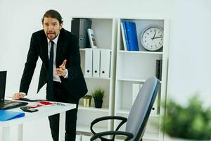 businessman official documents work office executive photo