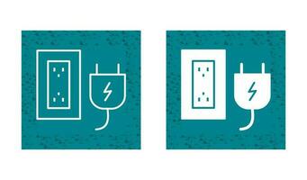Plug and Socket Vector Icon