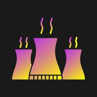 Nuclear Plant Vector Icon