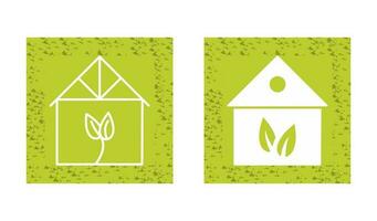 Green House Vector Icon