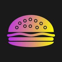 icono de vector de hamburguesa