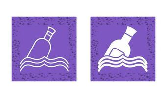 Bottle in Water Vector Icon