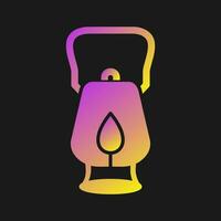 Oil Lamp Vector Icon