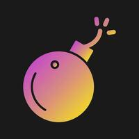 Exploding Cannon Ball Vector Icon