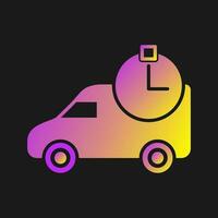 Time Based Delivery Vector Icon