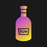 Bottle of Rum Vector Icon