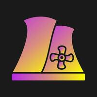 Nuclear Plant Vector Icon