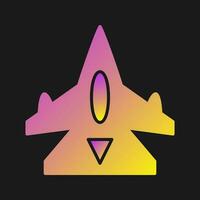 Fighter Jet Vector Icon