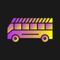 icono de vector de autobús escolar