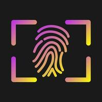 Fingerprint Vector Icon