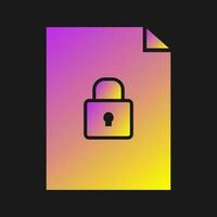 Secure Document Vector Icon