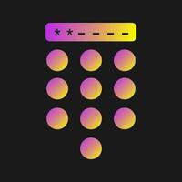 Passcode Lock Vector Icon