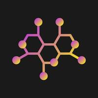 Molecule Structure Vector Icon