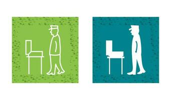 Guard Checking Briefcase Vector Icon