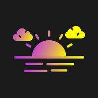 Sunset Vector Icon