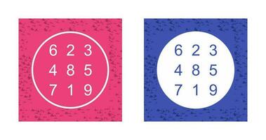 binary numbers vector Icon