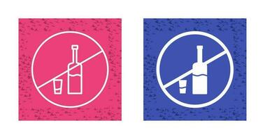 No Drinks Vector Icon