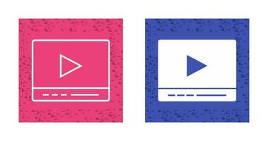 Video Player Vector Icon