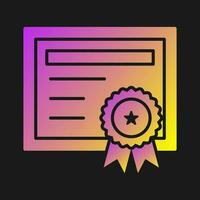 Certificate Vector Icon