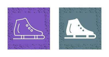 icono de vector de zapato de patinaje sobre hielo