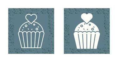 icono de vector de cupcake