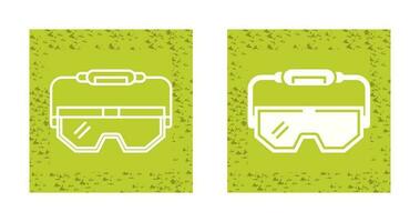 icono de vector de gafas de laboratorio