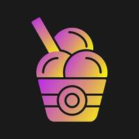 icono de vector de helado