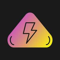 Electrical Hazard Vector Icon