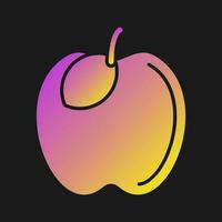 icono de vector de manzana