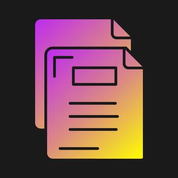 icono de vector de documento