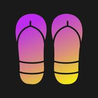 icono de vector de chanclas