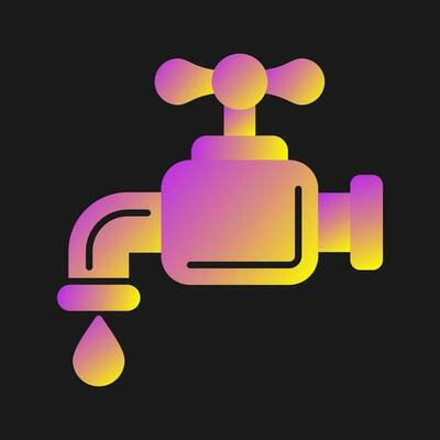 Water Faucet Vector Icon