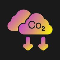 icono de vector de co2