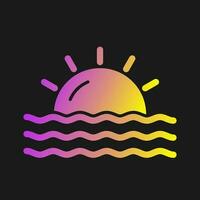 Sunset Vector Icon