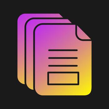 icono de vector de documento